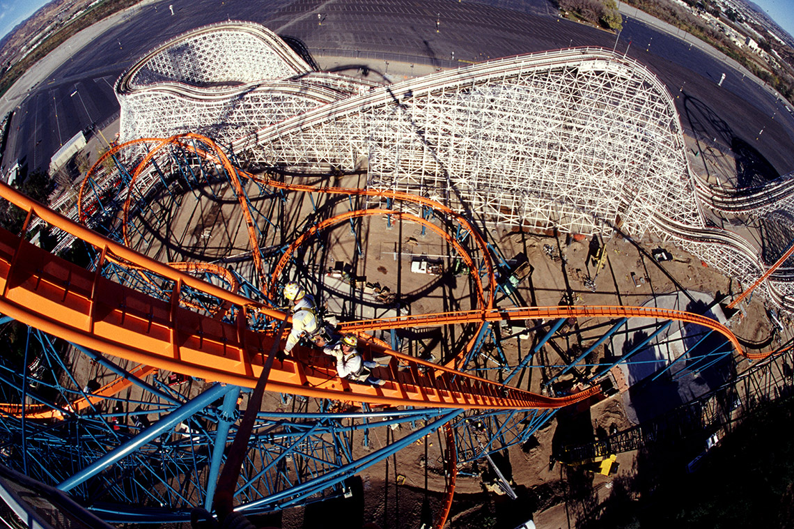 SixFlagsMagicMountainGoliathRollerCoasterConstruction